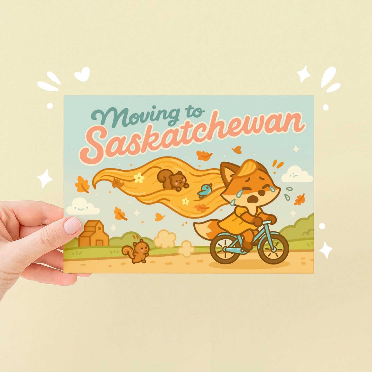 Moving to Saskatchewan Fox Art Print