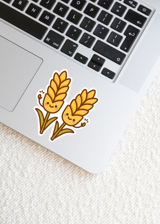 Wheat Buds Prairie Friends Sticker - Paige Poutine