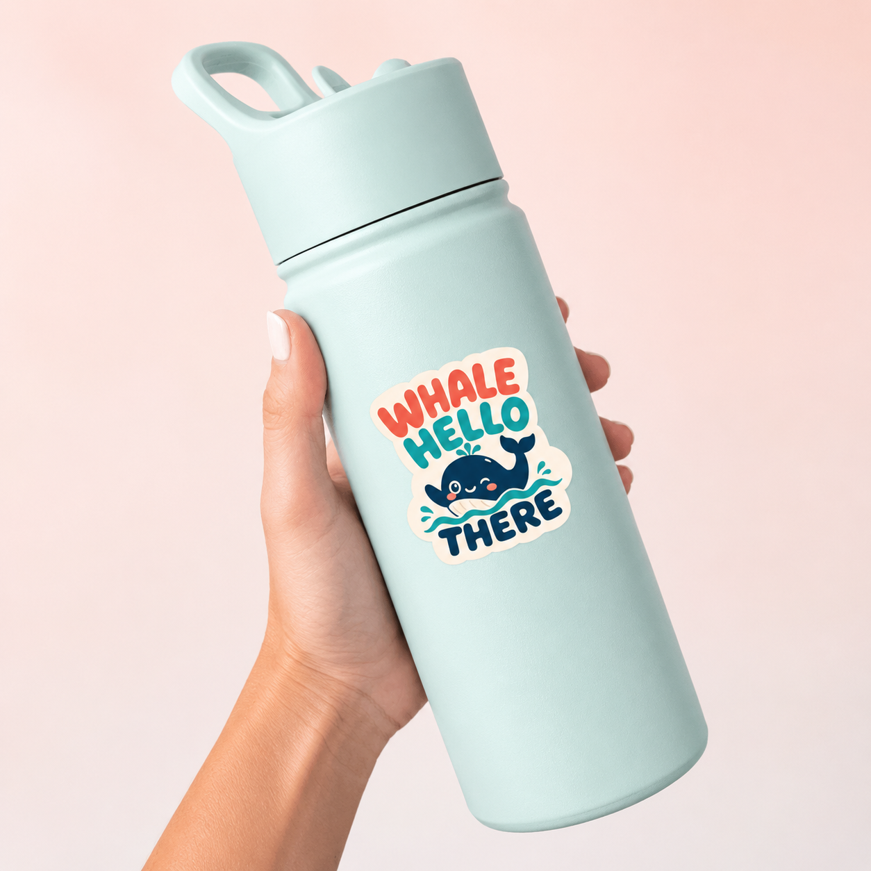 Whale Hello There Sticker - Paige Poutine