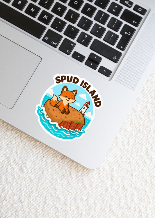 Spud Island Fox Prince Edward Island Sticker
