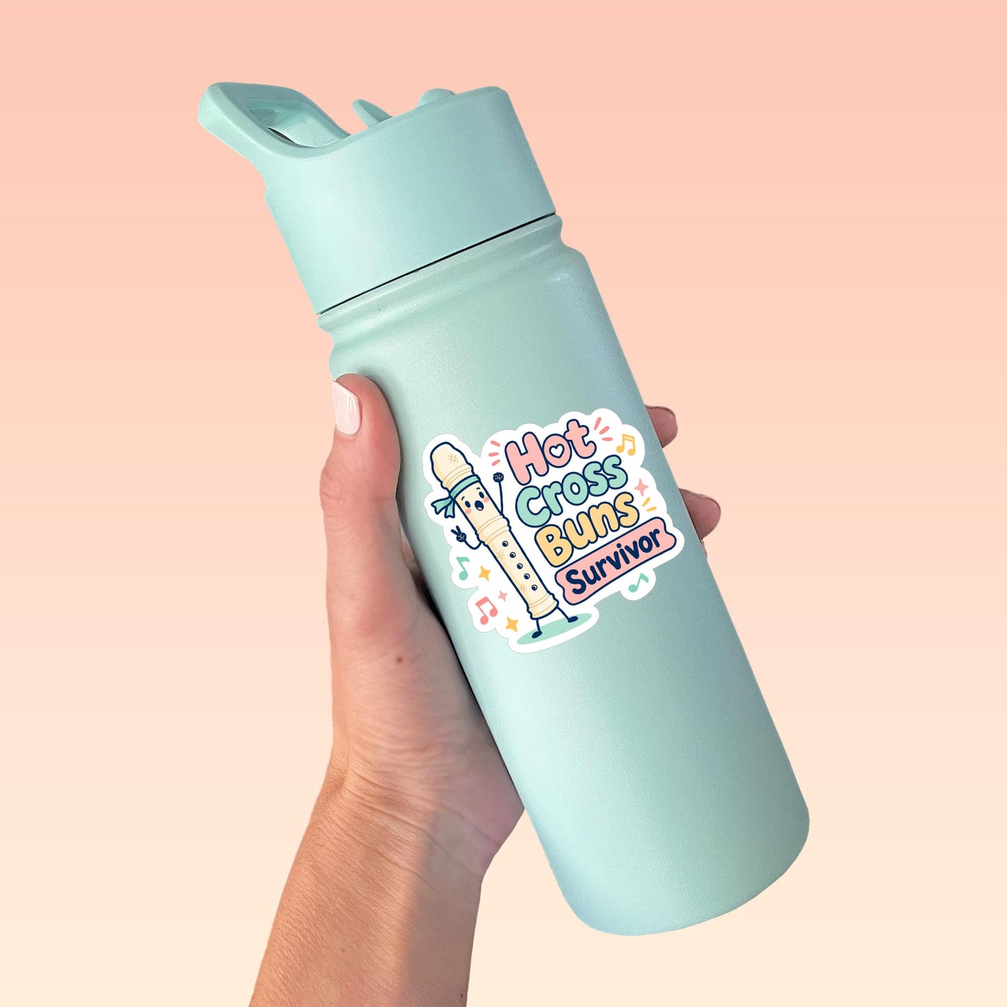 Hot Cross Buns Survivor Recorder Sticker - Paige Poutine