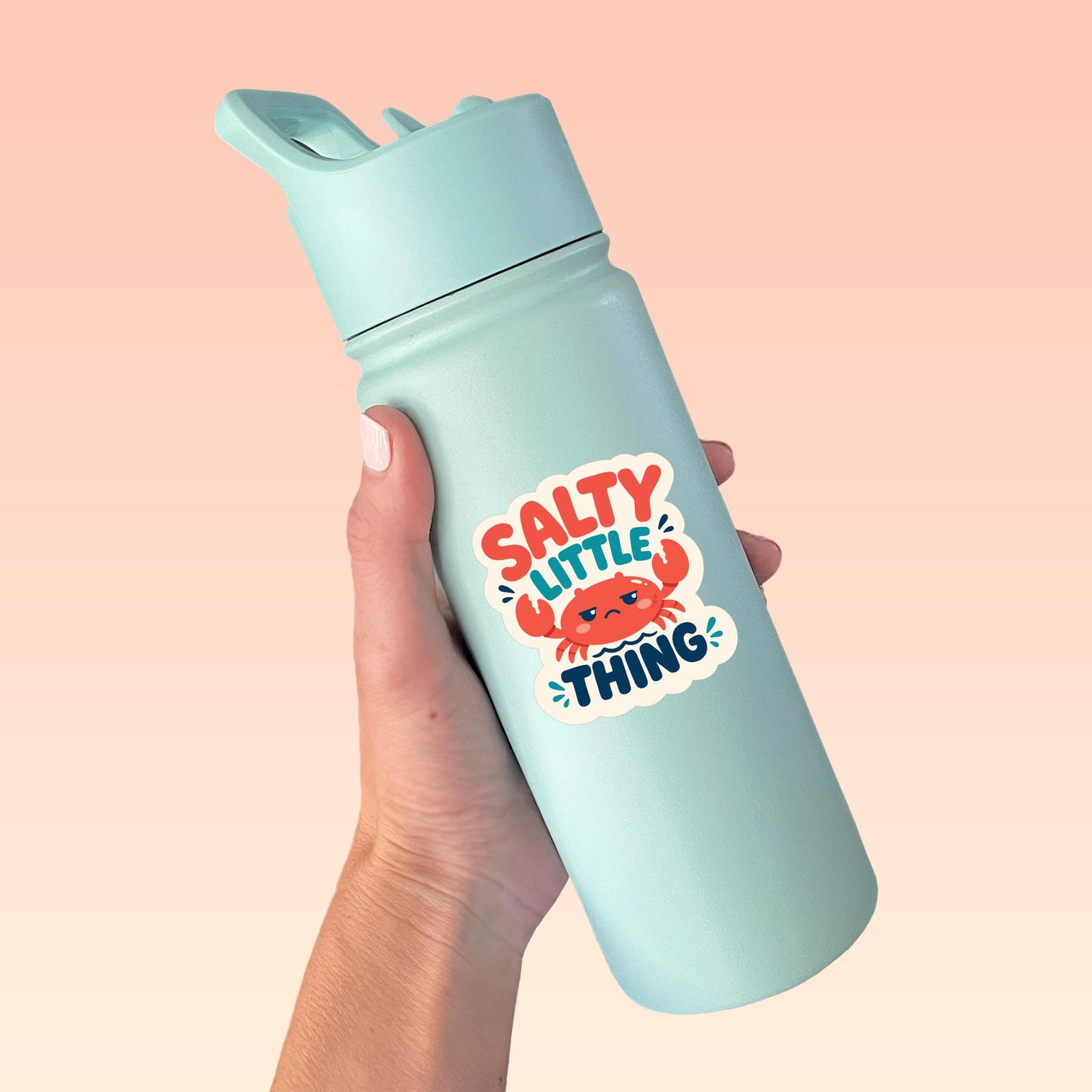 Salty Little Thing Crab Sticker - Paige Poutine