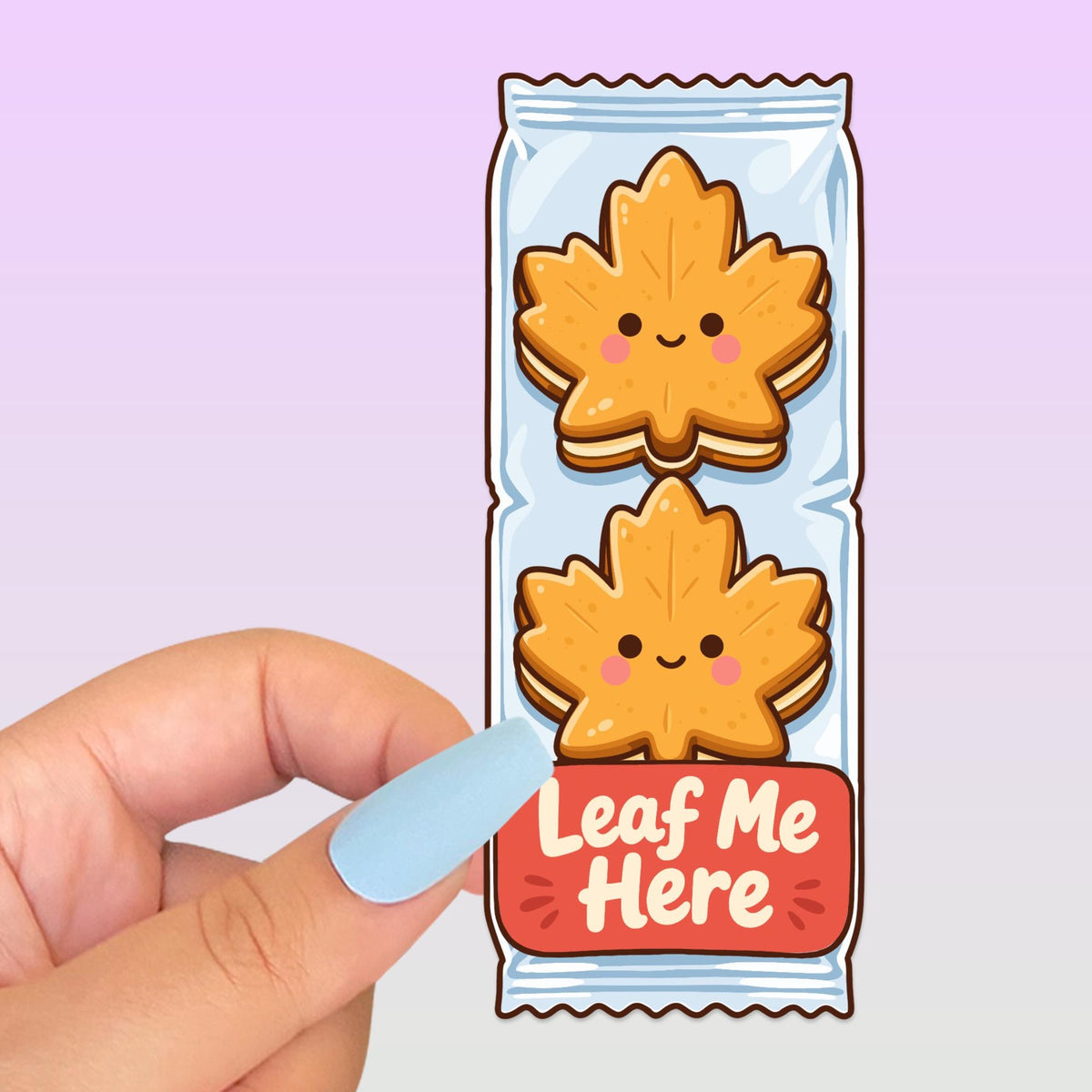 Maple Leaf Cookie Bookmark