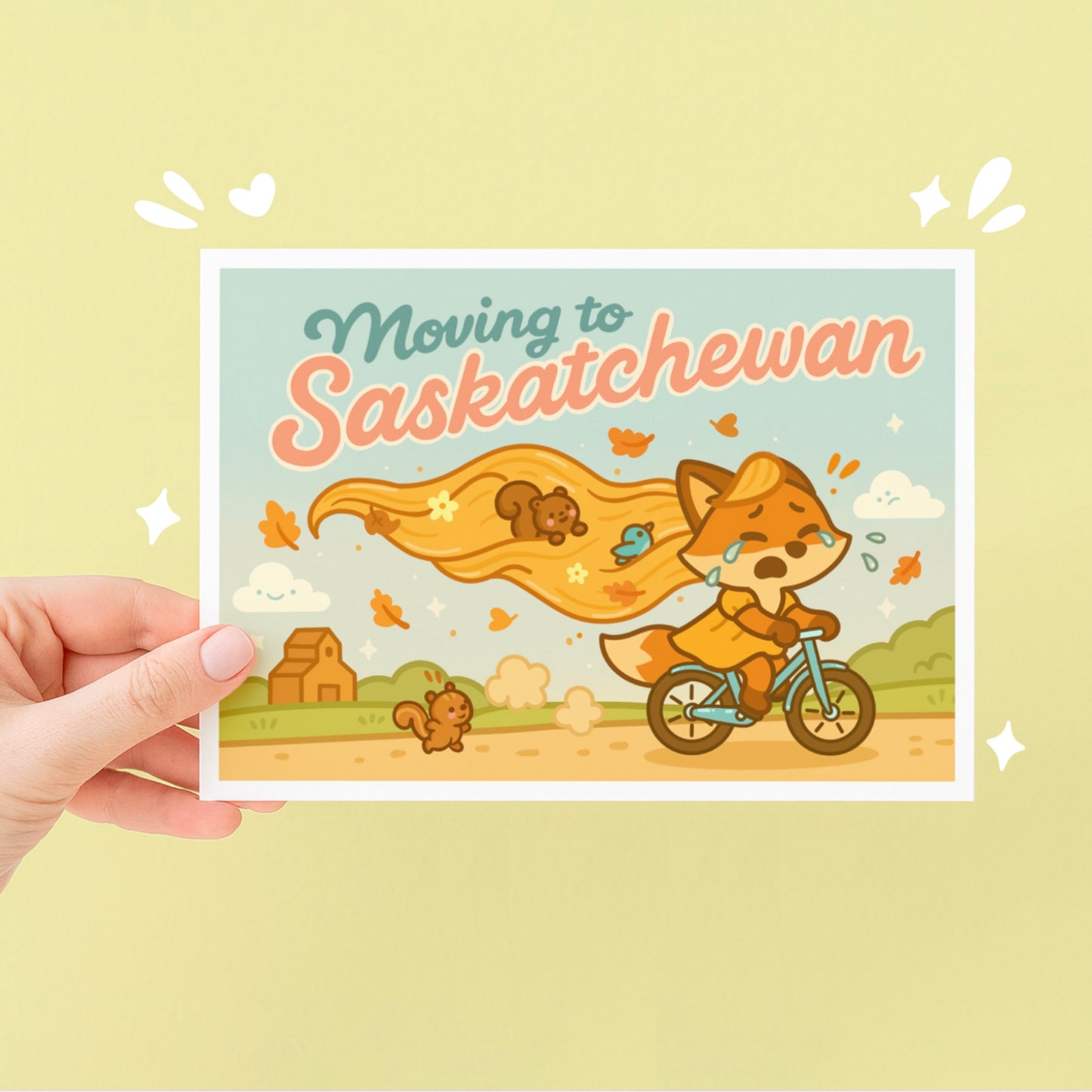 Moving to Saskatchewan Fox Art Print