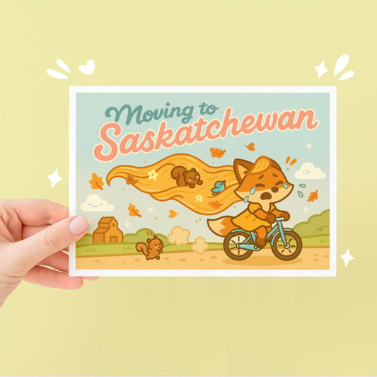 Moving to Saskatchewan Fox Art Print - Paige Poutine