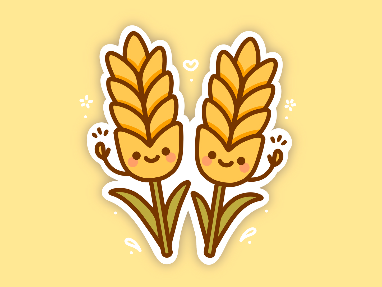 Wheat Buds Prairie Friends Sticker