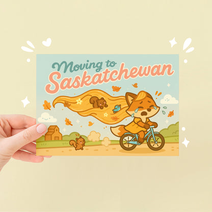 Moving to Saskatchewan Fox Art Print