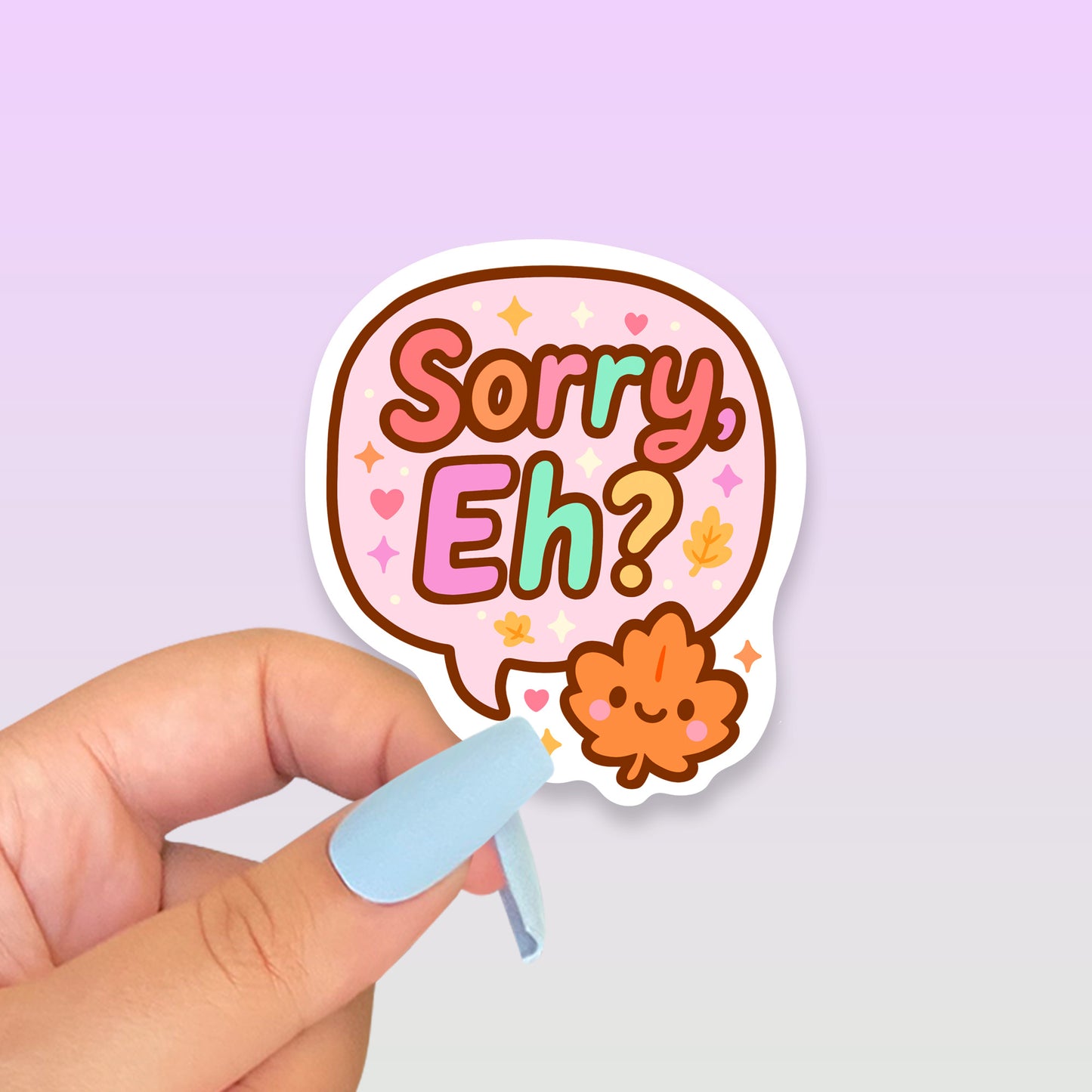 Sorry Eh? Canadian Maple Leaf Sticker
