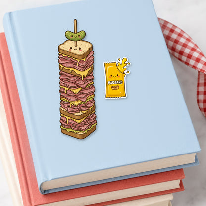 Montreal Smoked Meat Bookmark & Mustard Sticker Buddy Set
