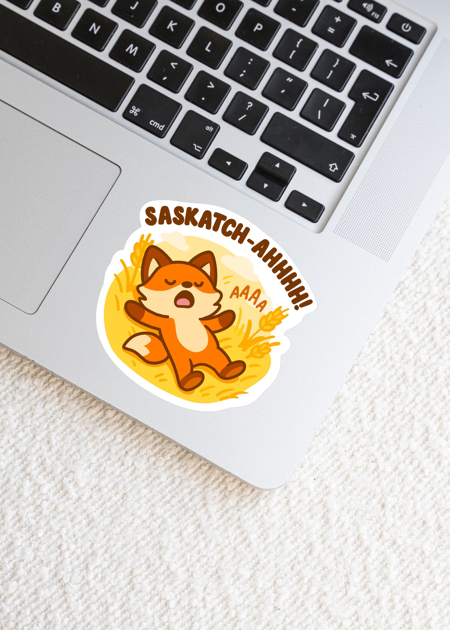 Saskatch-Ahhhh! Prairie Fox Sticker