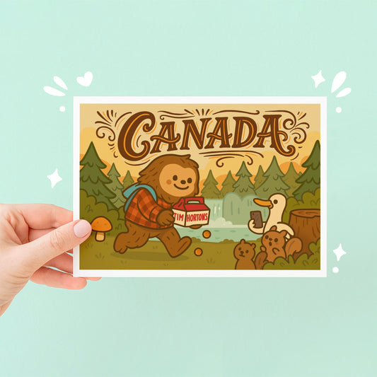 Canadian Sasquatch Bigfoot Art Print
