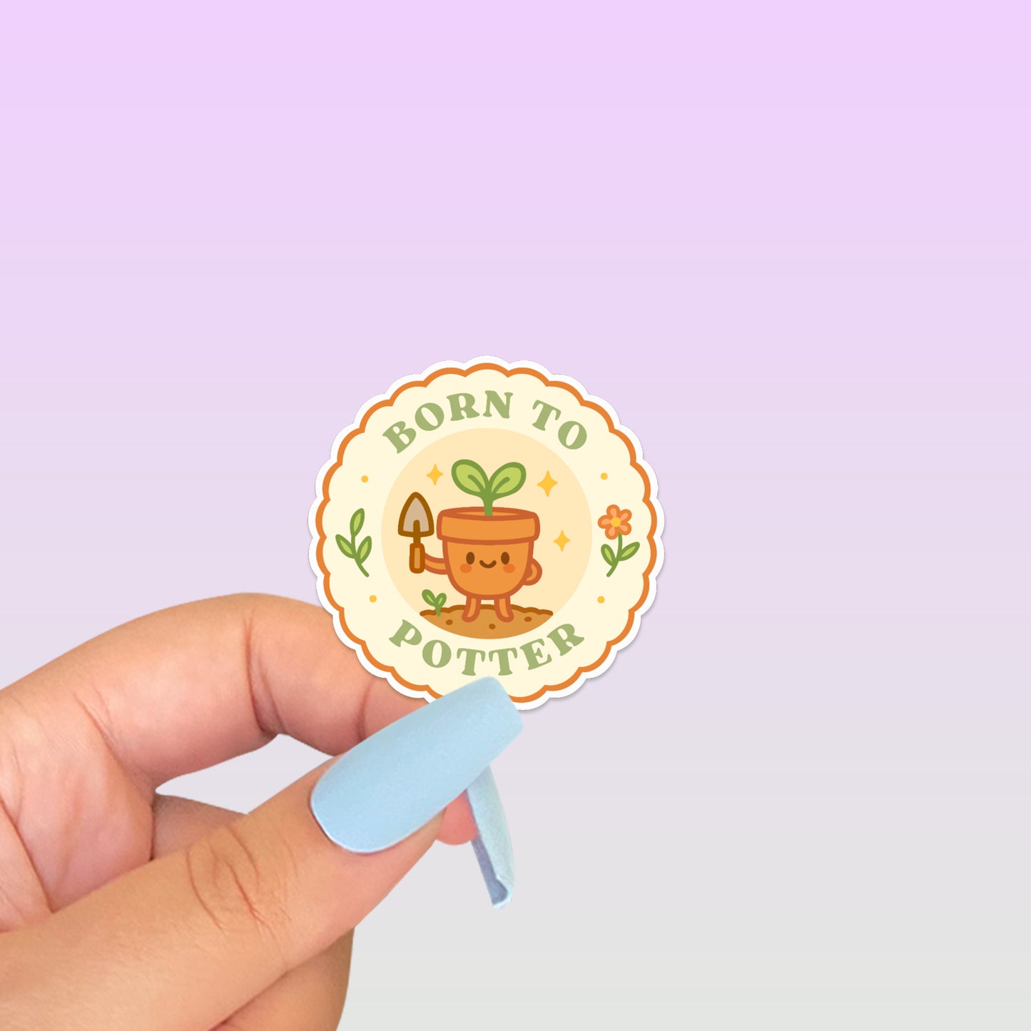 Born to Potter Gardening Sticker