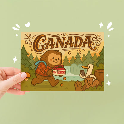 Canadian Sasquatch Bigfoot Art Print