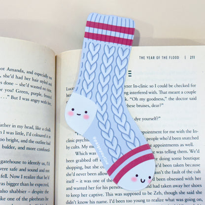 Cozy Cabin Sock Bookmark & Hot Cocoa Sticker Buddy Set