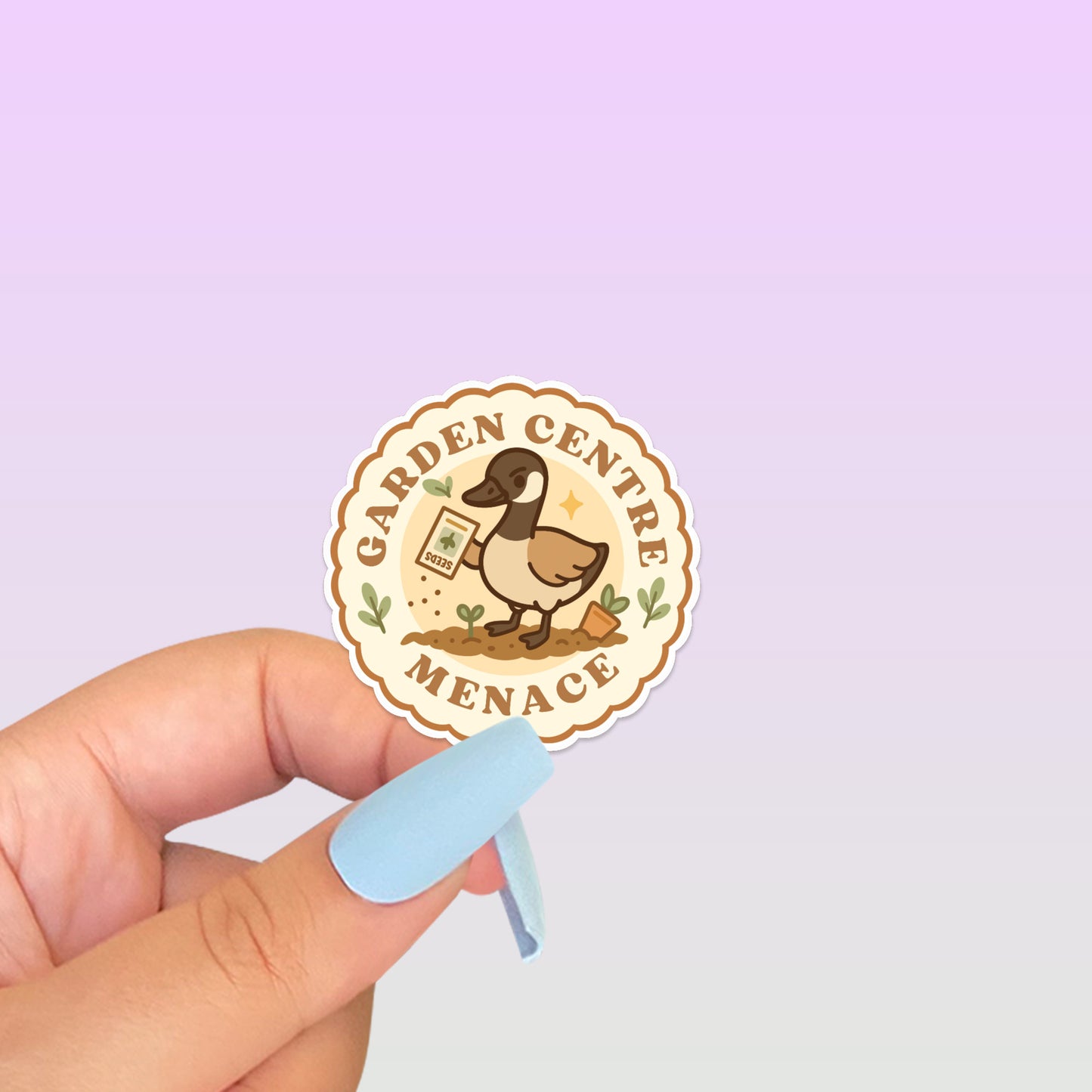 Garden Centre Menace Canada Goose Sticker