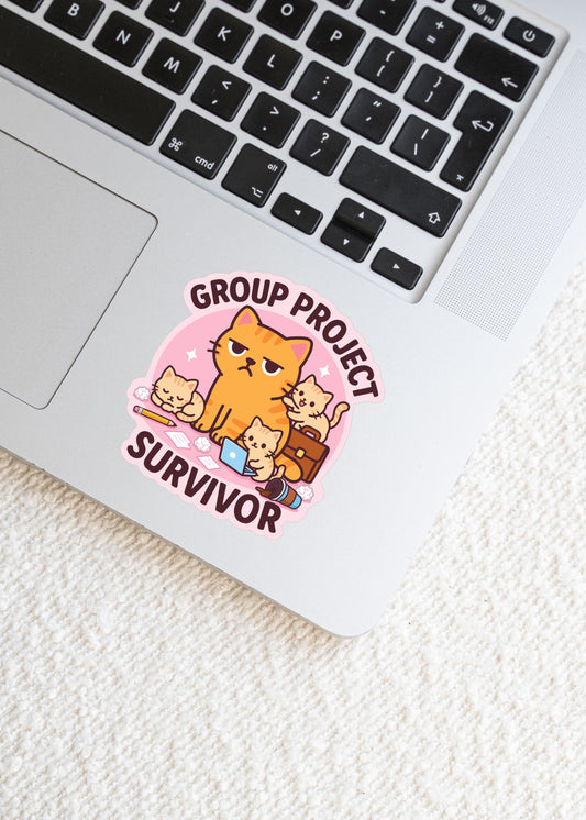 Group Project Survivor Cat Sticker