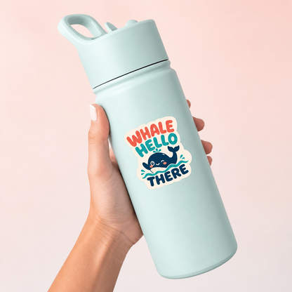 Whale Hello There Sticker - Paige Poutine