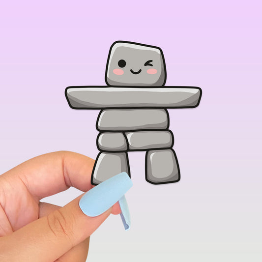 Inukshuk Bookmark & Husky Sticker Buddy Set