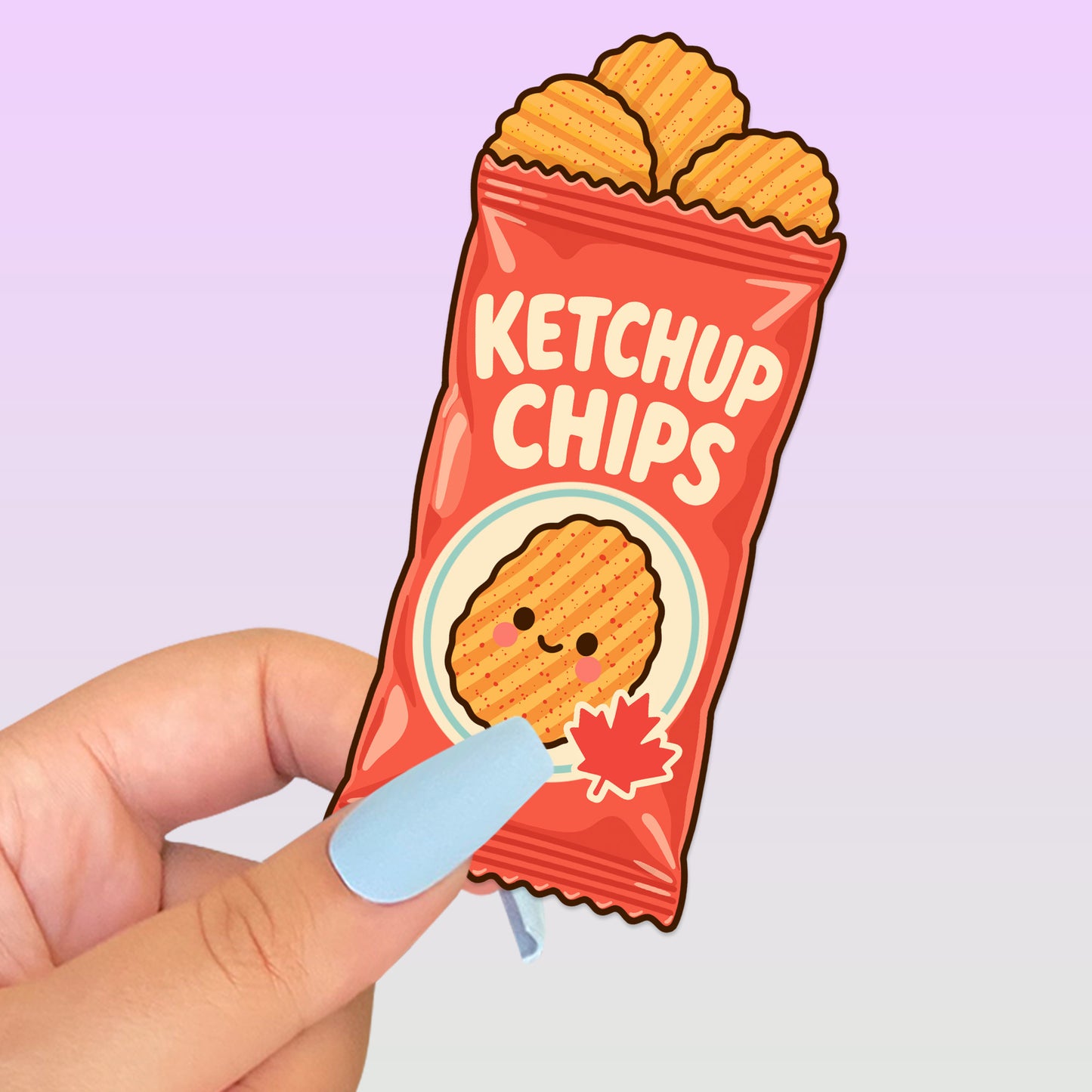 Ketchup Chips Bookmark & Ketchup Sticker Buddy Set