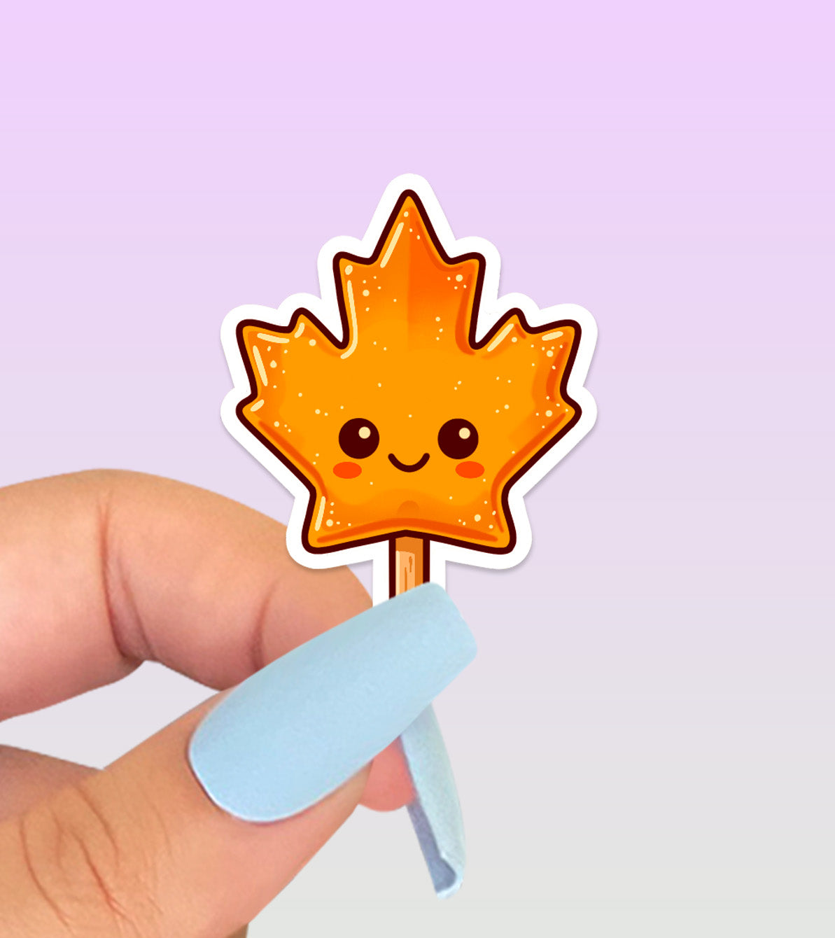 Maple Syrup Can Bookmark & Leaf Candy Sticker Buddy Set