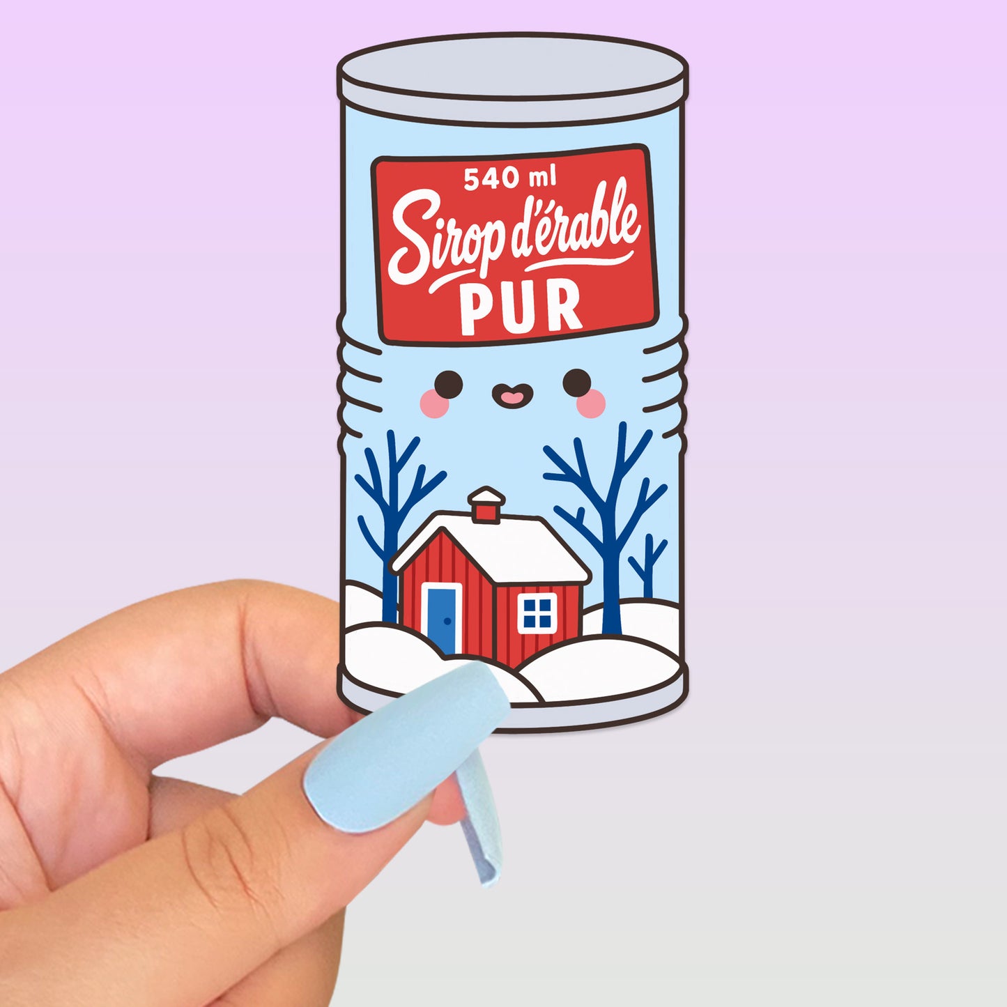 Maple Syrup Can Bookmark & Leaf Candy Sticker Buddy Set