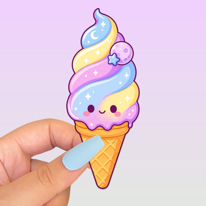 Moon Mist Ice Cream Bookmark & Star Sticker Buddy Set