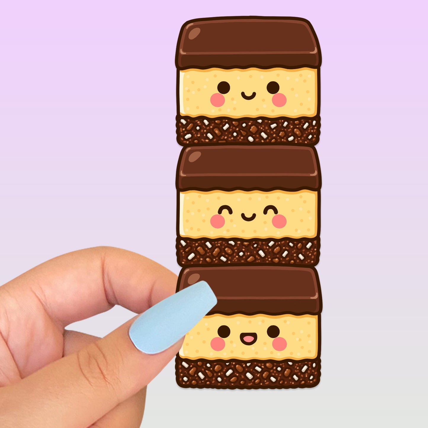Nanaimo Bar Bookmark & Milk Sticker Buddy Set