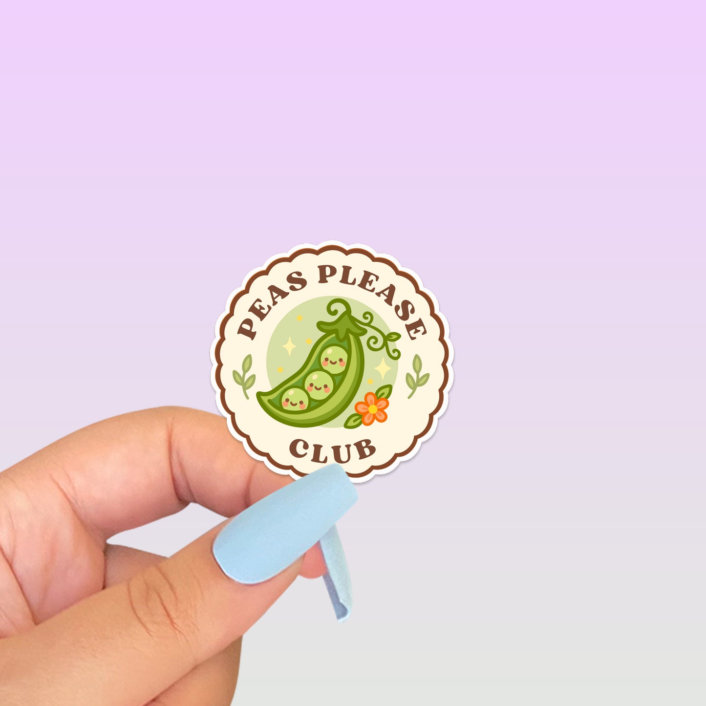 Peas Please Club Sticker