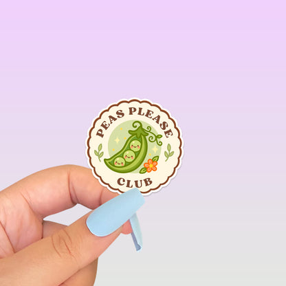 Peas Please Club Sticker