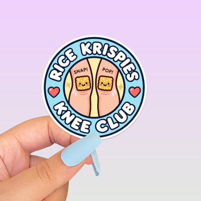 Funny Crunchy Knee Club Sticker