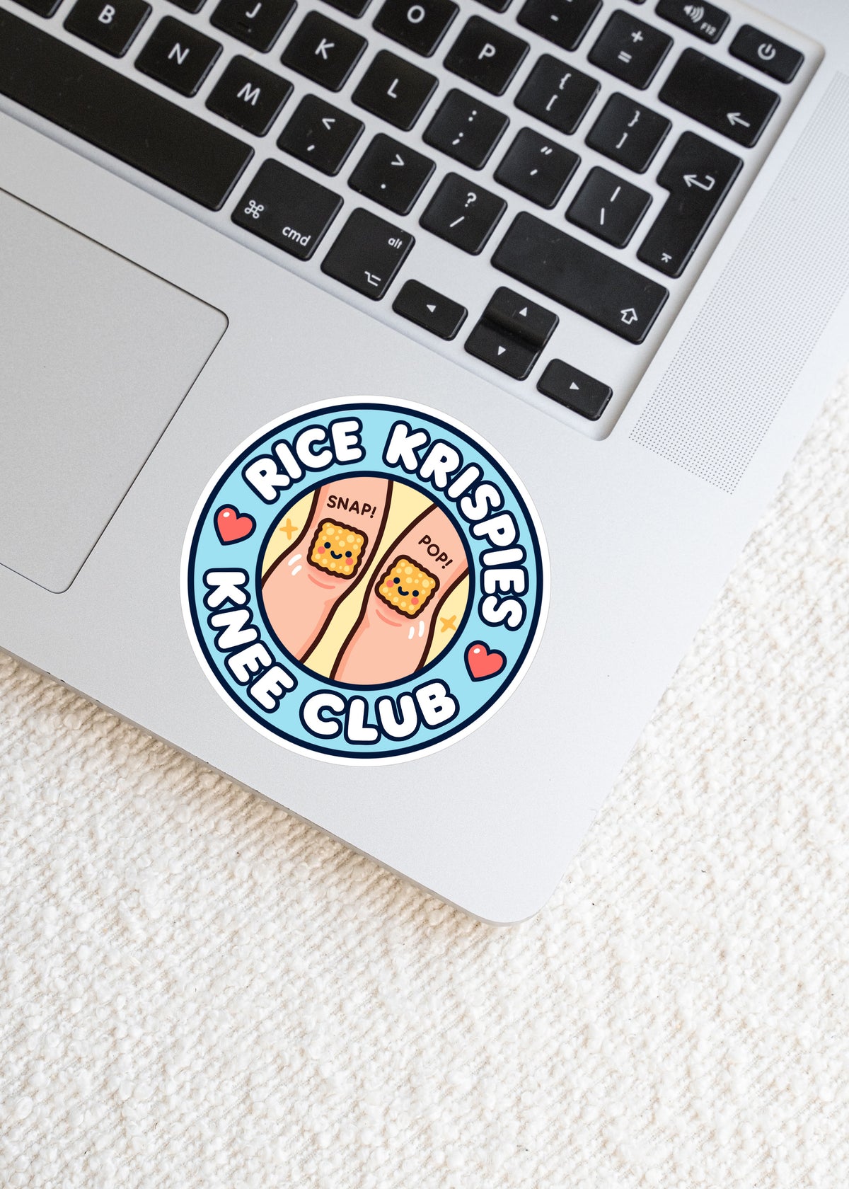 Funny Crunchy Knee Club Sticker