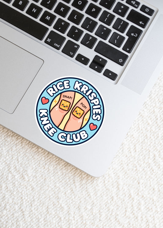 Funny Crunchy Knee Club Sticker