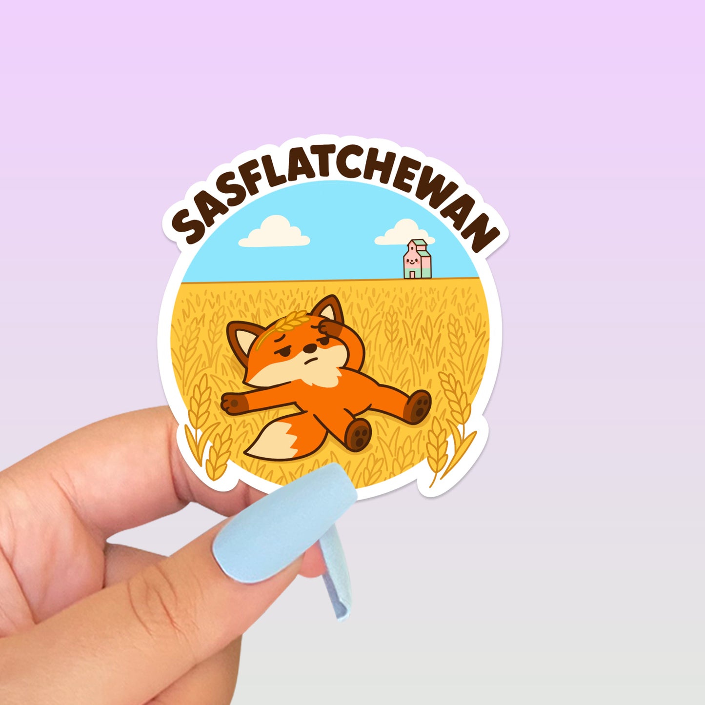 Sasflatchewan Fox Sticker