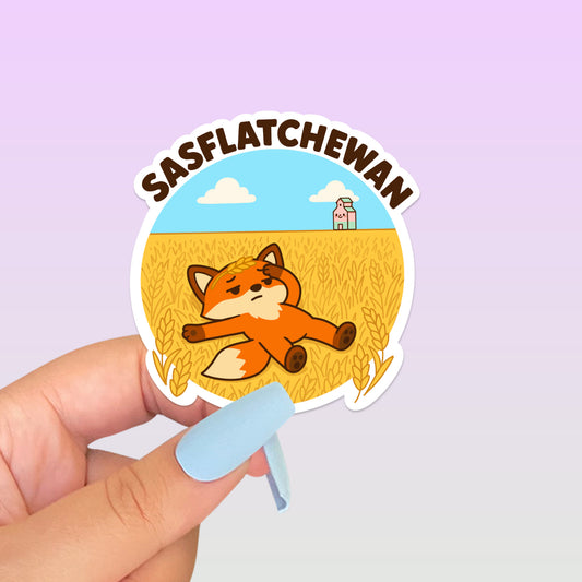 Sasflatchewan Fox Sticker