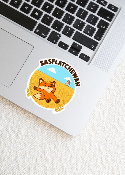 Sasflatchewan Fox Sticker