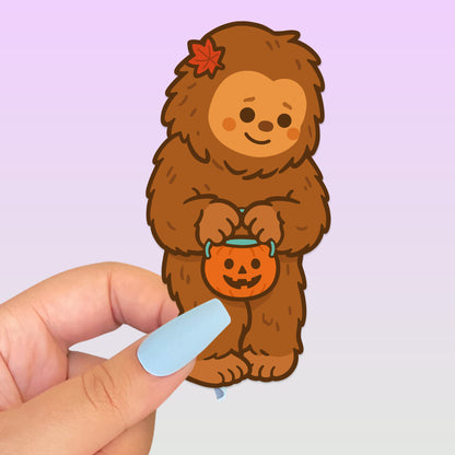 Halloween Sasquatch Bookmark & Pine Tree Sticker Buddy Set