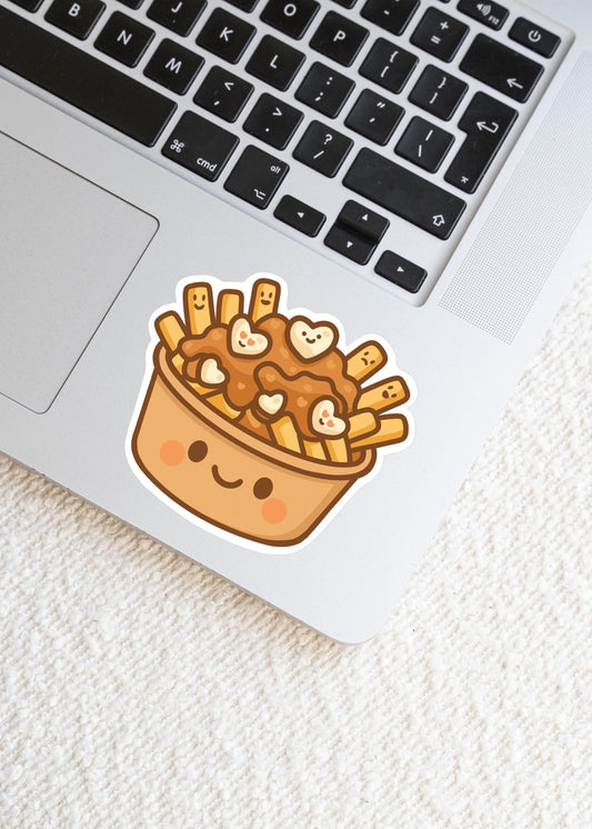 Canadian Poutine Love Sticker - Paige Poutine