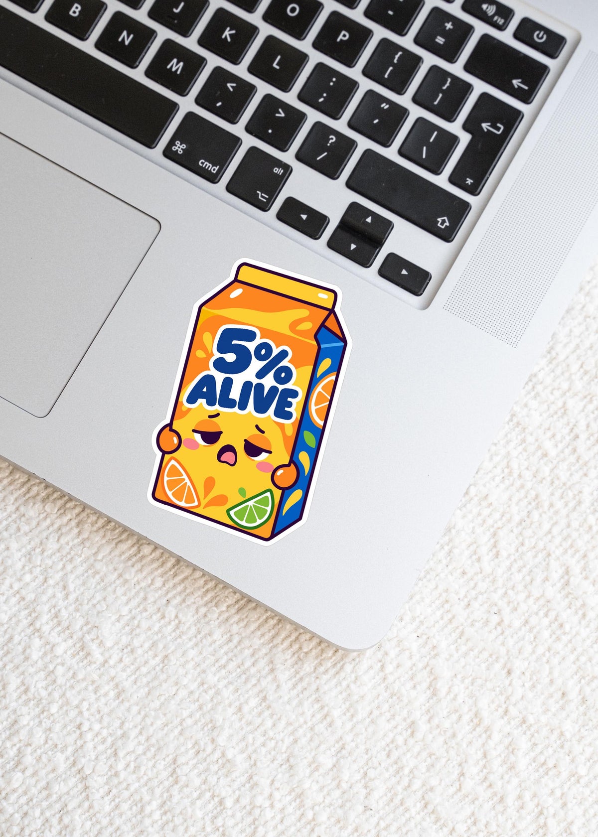 Five Percent Alive Juice Box Sticker