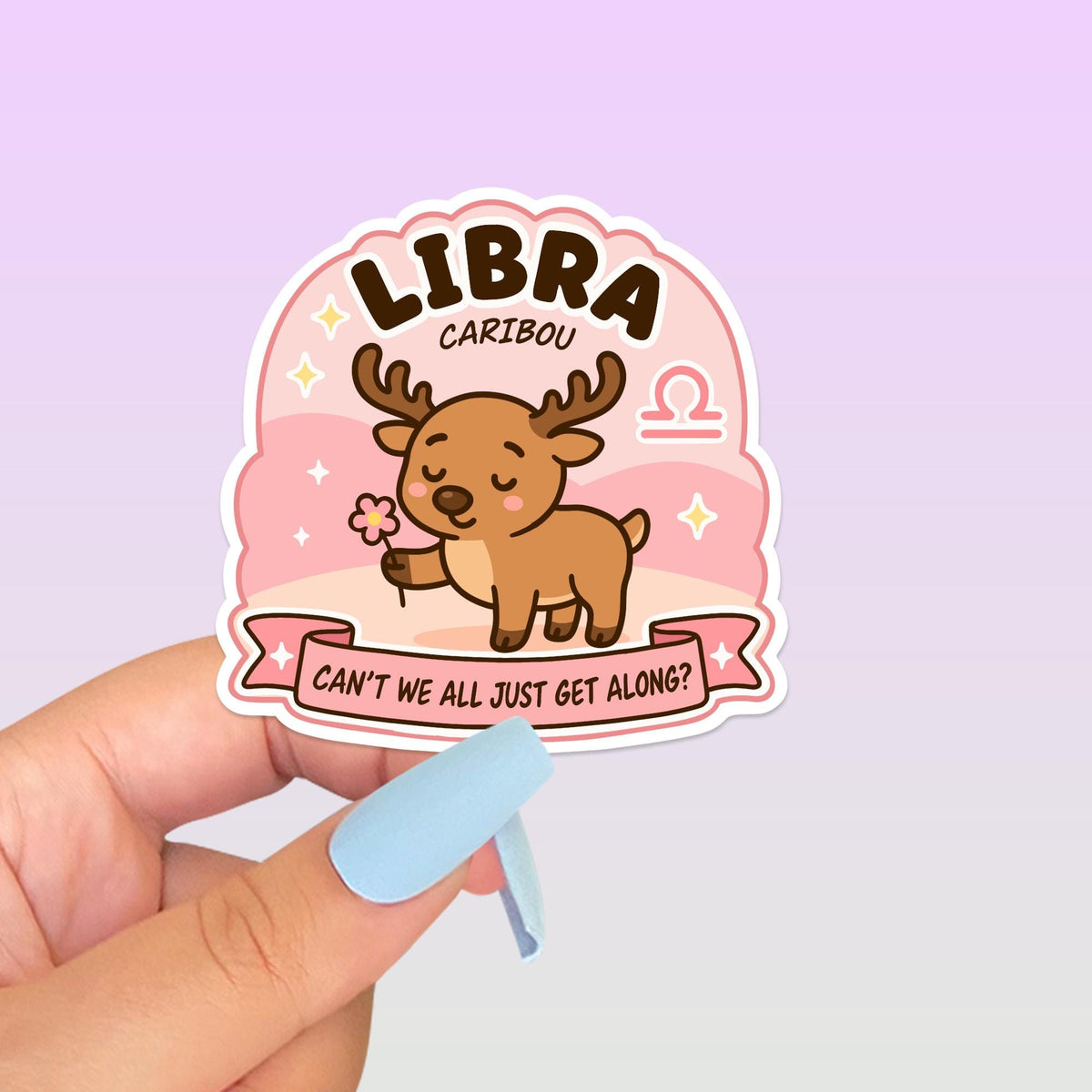 Libra Caribou Sticker