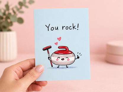 You Rock Curling Card