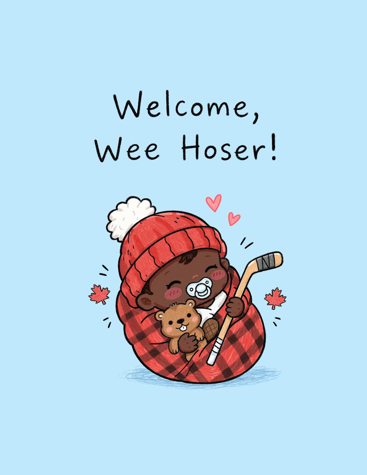 Welcome Wee Hoser Baby Card
