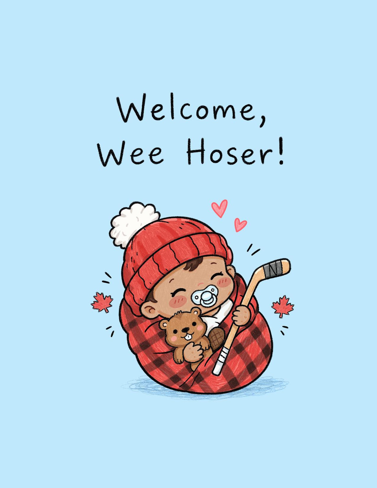 Welcome Wee Hoser Baby Card
