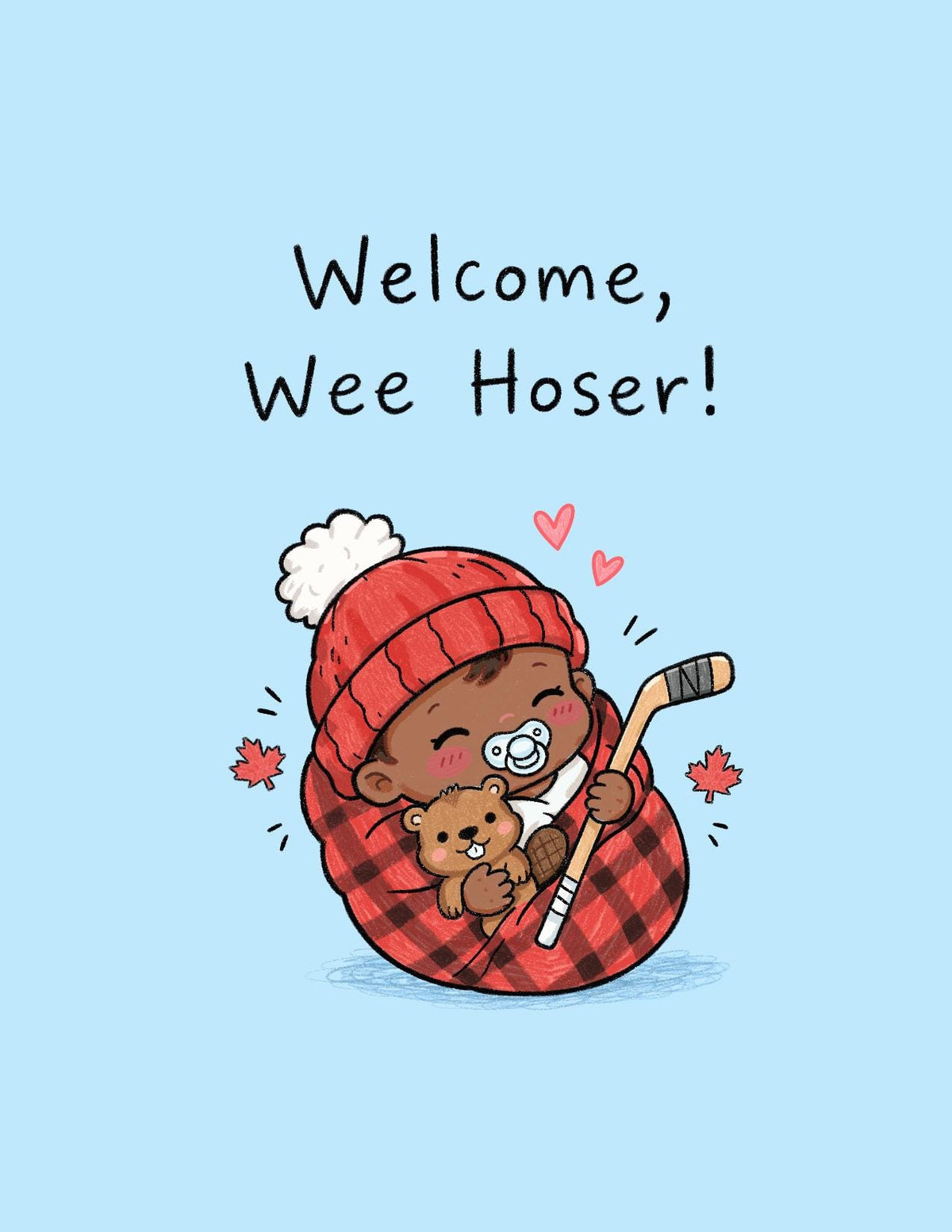 Welcome Wee Hoser Baby Card