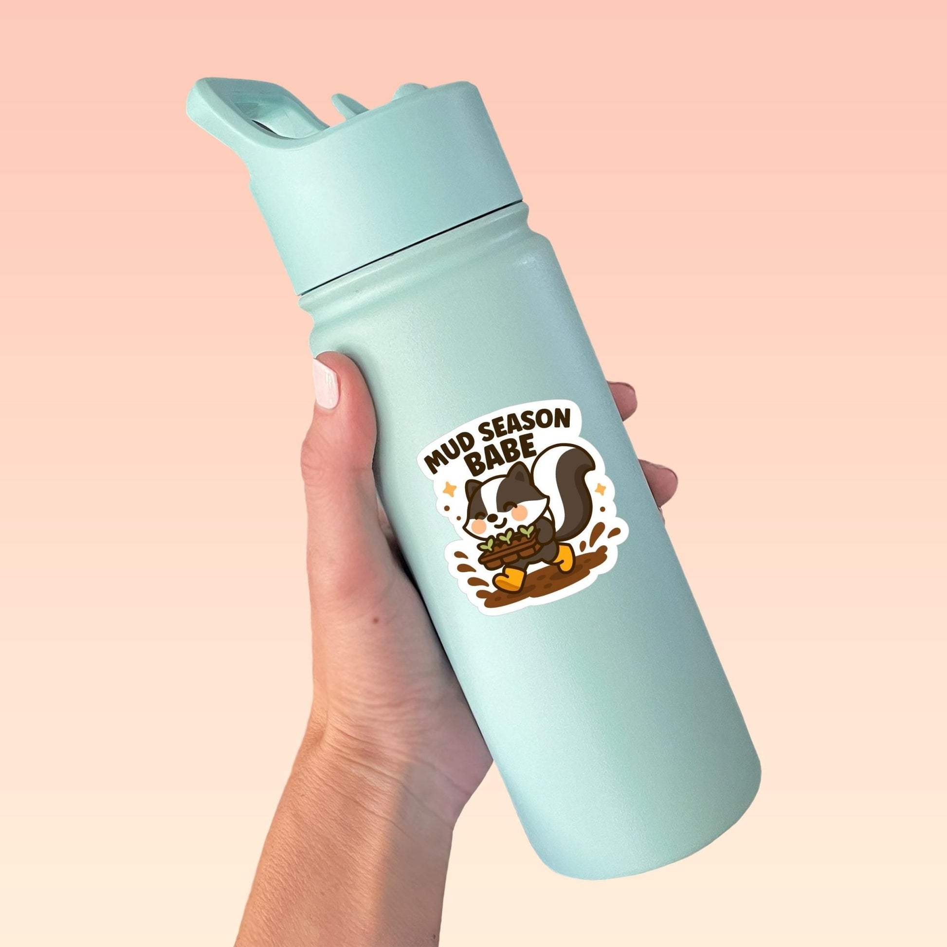 Mud Season Babe Skunk Sticker - Paige Poutine